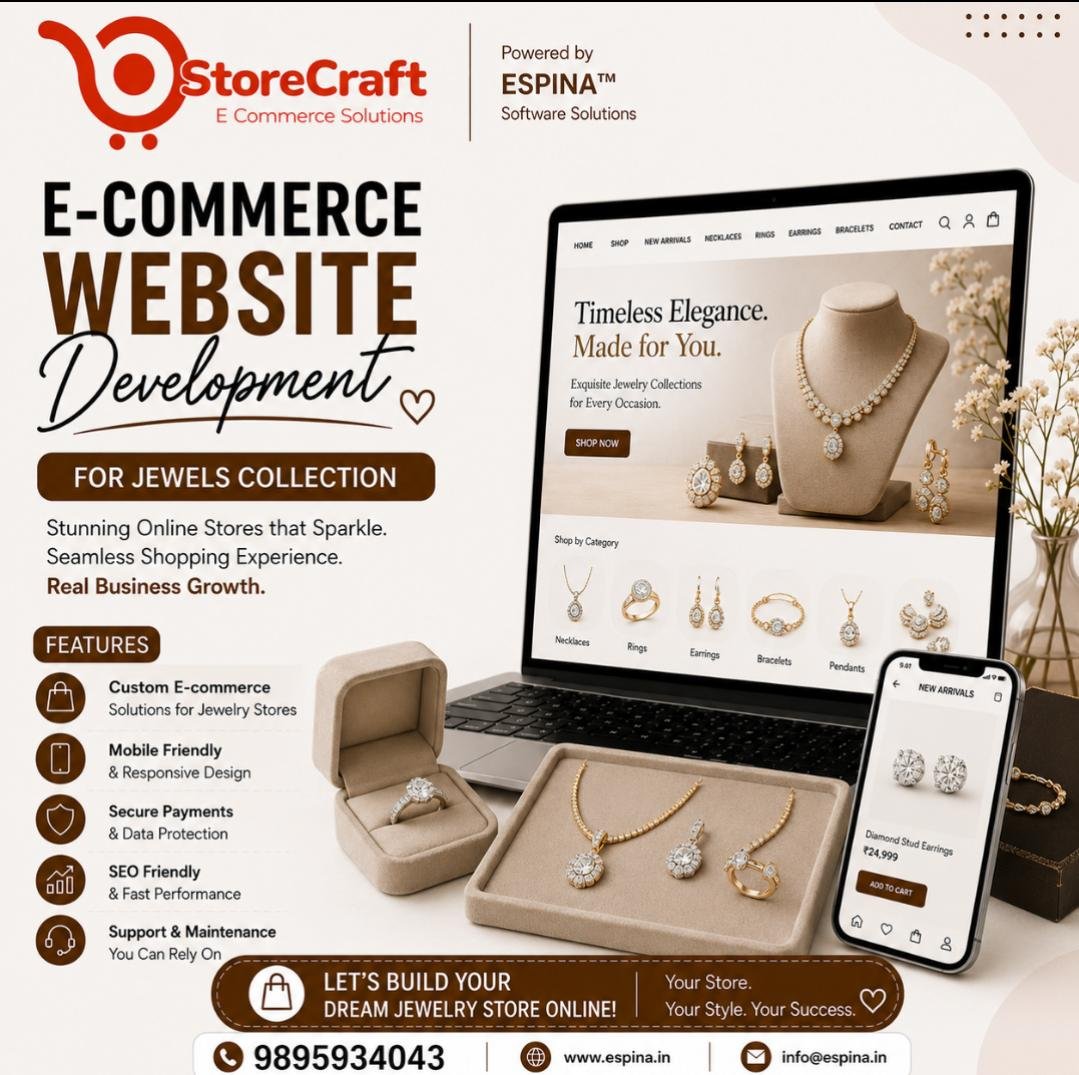 E-commerce website development for artificial jewellery store